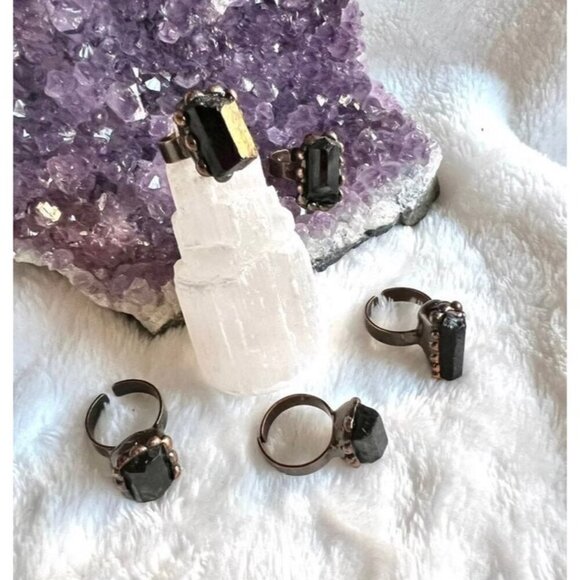 EMF Protection Black Tourmaline Ring - Picture 9 of 9